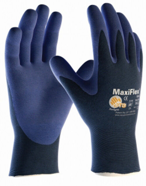 Перчатки ATG MaxiFlex синие размер 9