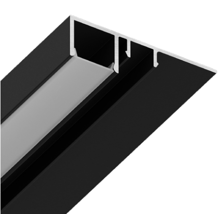 Профиль Kraab MADERNO вставка в конструкционный профиль для формирования вертикальной подсветки, черная